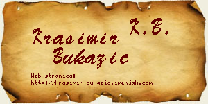 Krasimir Bukazić vizit kartica